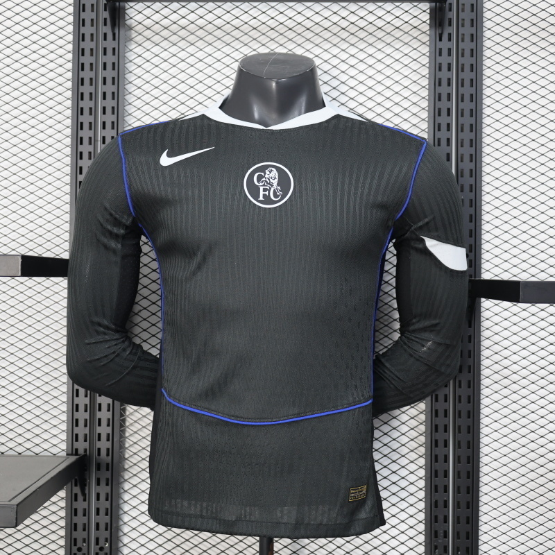 AAA Quality Chelsea 25/26 Third Black Long Jersey(Player)